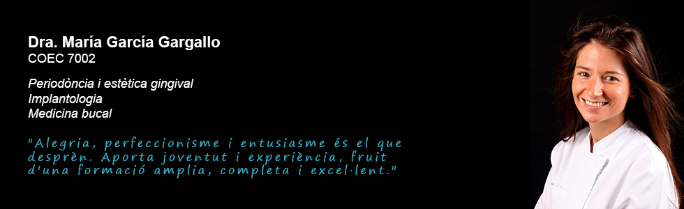 Dra. María García Gargallo - Clínica dental Costa Codina - Centre d'odontologia general a Granollers