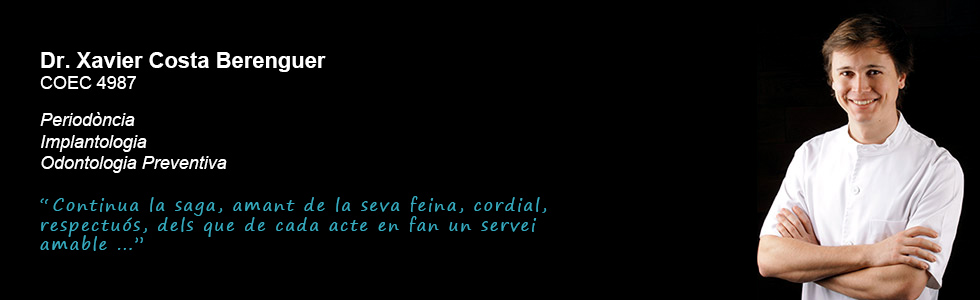 Dr. Xavier Costa Berenguer - Clínica dental Costa Codina - Centre d'odontologia general a Granollers