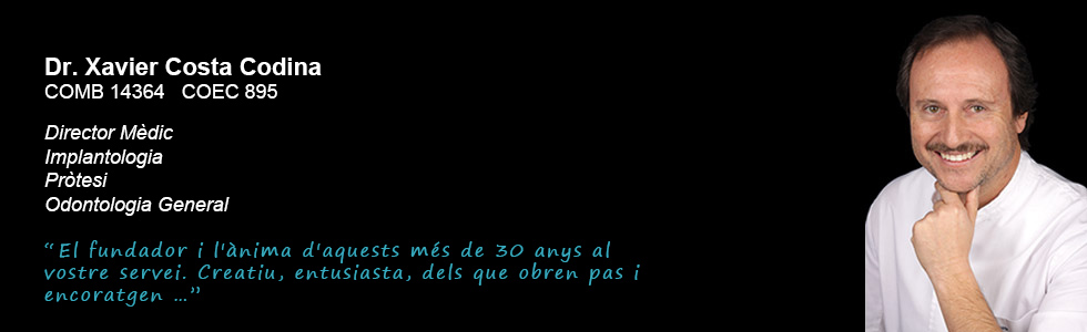 Dr. Xavier Costa Codina - Clínica dental Costa Codina - Centre d'odontologia general a Granollers